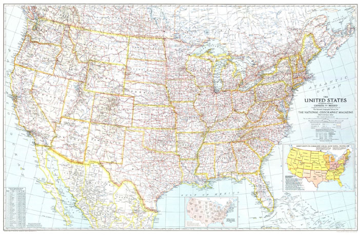 1940 U.S. Map